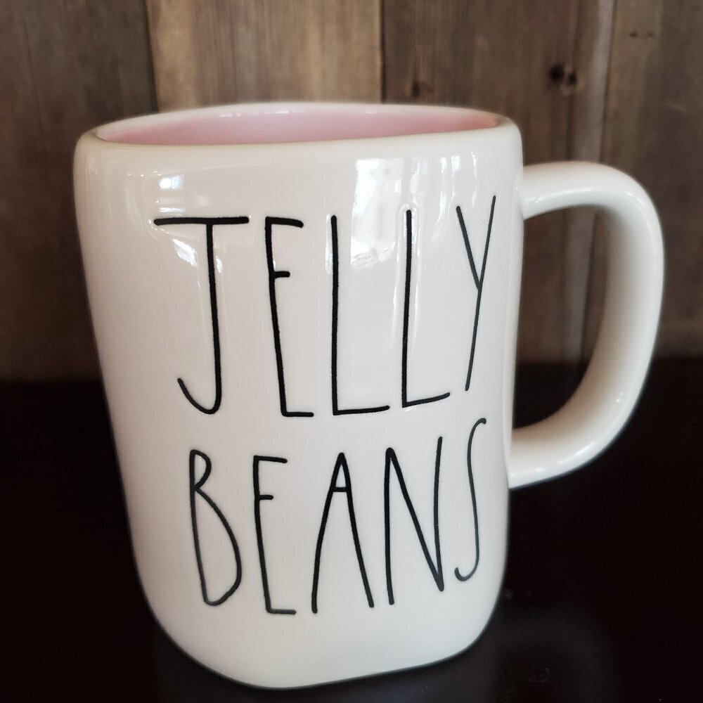 Magenta Rae Dunn JELLY‎ BEANS Large Coffee Mug 4.75"